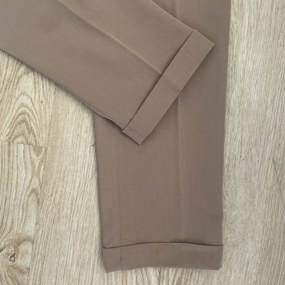 Classic Workwear Forever 21 Tailored Pants Preppy Neutral Trousers M Office Chic - Picture 12 of 12